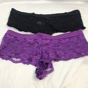 2 pairs lace panties sz 2xl/9